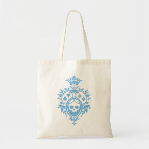 Blue Crest met Skull en Cardsuit Canvas tas