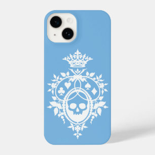 Blue Crest met Skull en Cardsuit iPhone 14 Hoesje