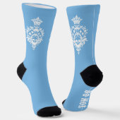 Blue Crest met sokken van de schedel en de trainin (Gebogen)