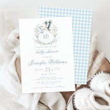Blue Crest met Stork & Bloemen Baby Boy Shower