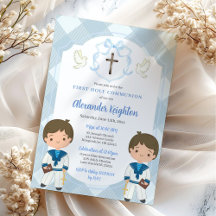Blue Crest Twins Zeeman Jongen Eerste Heilige Comm