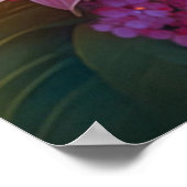 Blue Crested Rainbow Gevleugelde Sunbird Fantasy B Poster (Hoek)
