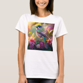 Blue Crested Rainbow Gevleugelde Sunbird Fantasy B T-shirt