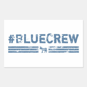 Blue Crew Democraat Rechthoekige Sticker