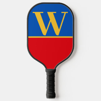 Blue Crimson College Monogram Pickleball Paddle