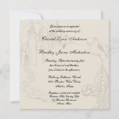 Blue Criss Cross Unconditional Love Wedding Invite Kaart (Achterkant)