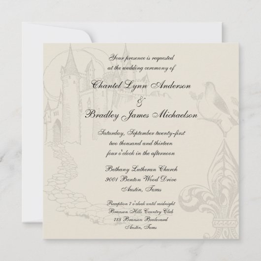 Blue Criss Cross Unconditional Love Wedding Invite Kaart (Achterkant)