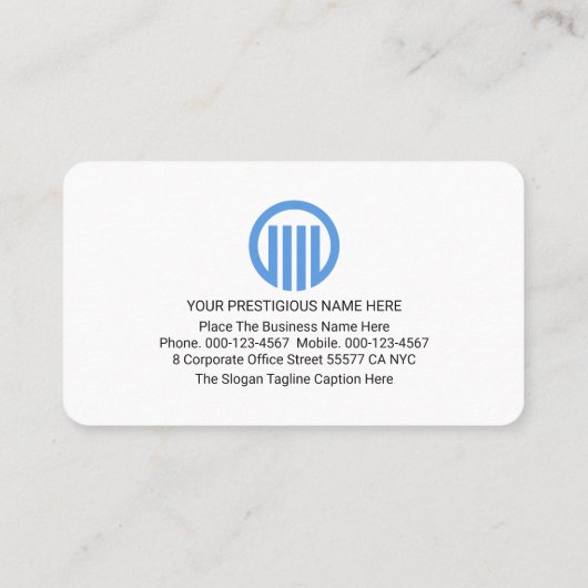 Blue Crisscross Lines Import Export Visitekaartje (Achterkant)