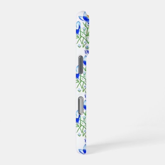 Blue Crocus iPhone Hoesje (Rechterkant)