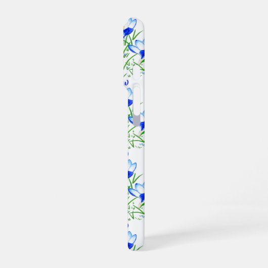 Blue Crocus iPhone Hoesje (Linkerkant)