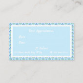 Blue Crocuses Hair Stylist Visitekaartje Contactkaartje (Achterkant)