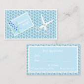 Blue Crocuses Hair Stylist Visitekaartje Contactkaartje (Voorkant / Achterkant)