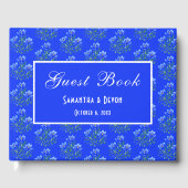 Blue Crocuses Wedding Gastenboek (Voorkant)
