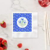 Blue Crocuses Wedding Servet (Insitu)