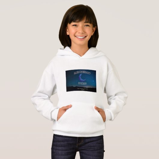 Blue Croissant Hoddie (Voorkant volledig)