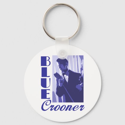 Blue Crooner Sleutelhanger (Voorkant)