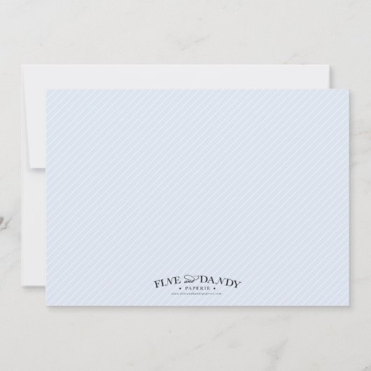 BLUE CROSS | BAPTISME-INVITATIE KAART (Achterkant)