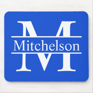 Blue Cross Bar LR Monogram Muismat