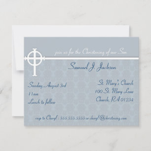 Blue Cross Christening Uitnodigingen