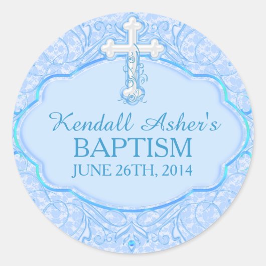 Blue Cross doop doop doop Sticker (Voorkant)