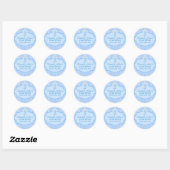 Blue Cross Doop Doopsticker Ronde Sticker (Vel)