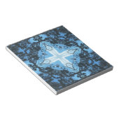 Blue Cross Natuur Pattern Notitieblok (Schuin)