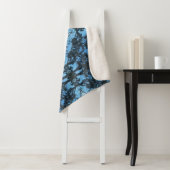 Blue Cross Natuur Pattern Sherpa Blanket Sherpa Deken (In situ)