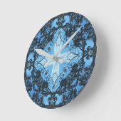 Blue Cross Natuur Pattern-wandklok Ronde Klok (Hoek)
