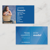 Blue Crossing Mini Comp-kaart Visitekaartje (Voorkant / Achterkant)