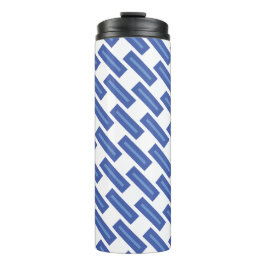 Blue Crossweave Thermal Drink Holder Thermosbeker
