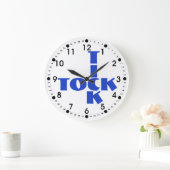 Blue Crossword Tick Tock Text Grote Klok (Huis)