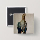 Blue Crow, 1512 Vierkante Button 5,1 Cm (Voorkant /achterkant)