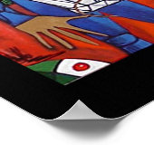 Blue Crow van Gregory Gallo Poster (Hoek)