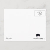 Blue Crown filigraan Heart Post Kaart (Achterkant)