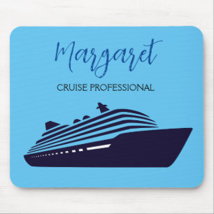 Blue Cruise Professionele Muismat met Naam Gift