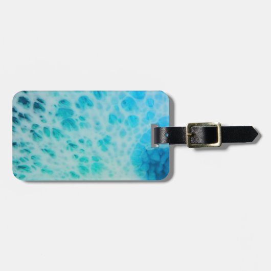 Blue Crush - Abstract Coastal Artwork Bagagelabel (Voorkant horizontaal)