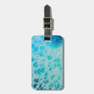 Blue Crush - Abstract Coastal Artwork Bagagelabel