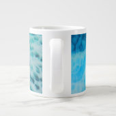 Blue Crush - Abstract Coastal Artwork Grote Koffiekop (Achterkant)