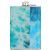 Blue Crush - Abstract Coastal Artwork Heupfles (Achterkant)