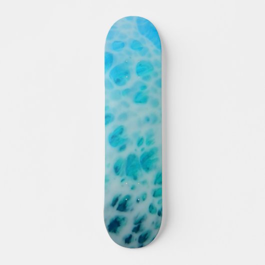 Blue Crush - Abstract Coastal Artwork  Persoonlijk Skateboard (Voorkant)