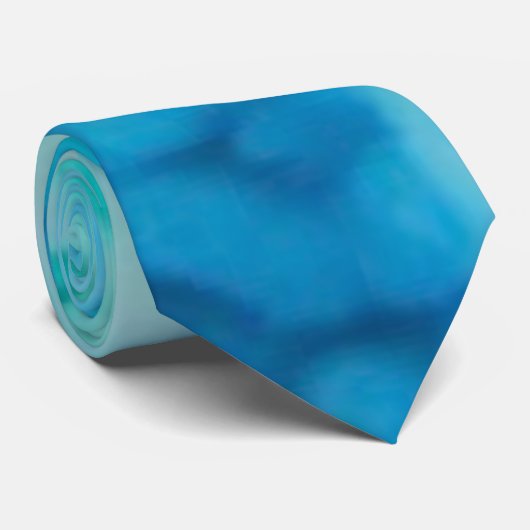 Blue Crush - Abstract Coastal Artwork  Stropdas (Opgerold)