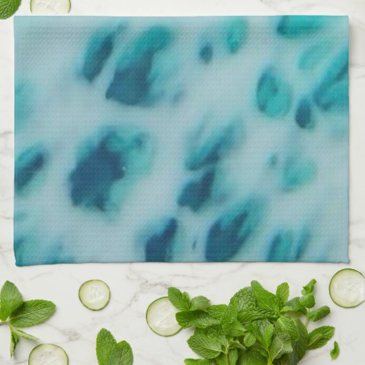 Blue Crush - Abstract Coastal Artwork  Theedoek (Gevouwen)