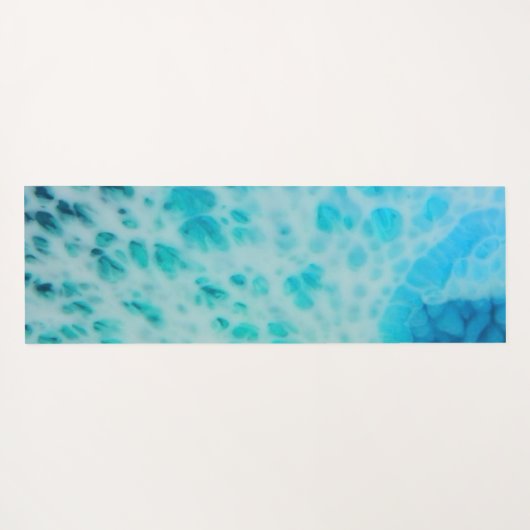 Blue Crush - Abstract Coastal Artwork  Yogamat (Achterkant (horizontaal))