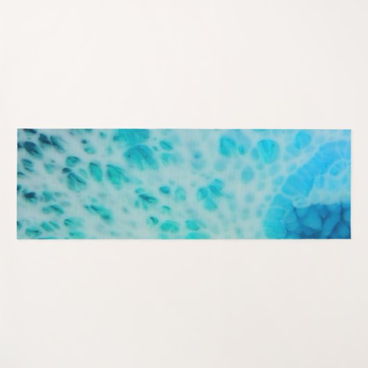 Blue Crush - Abstract Coastal Artwork  Yogamat (Voorkant (horizontaal))