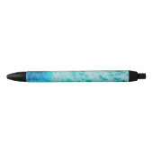 Blue Crush - Abstract Coastal Artwork  Zwarte Inkt Pen (Voorkant)