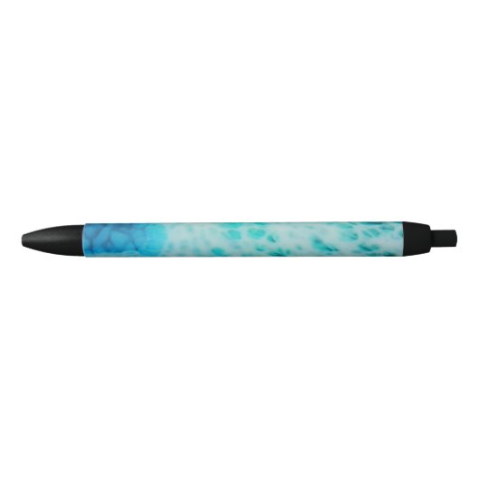 Blue Crush - Abstract Coastal Artwork  Zwarte Inkt Pen (Voorkant)