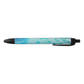 Blue Crush - Abstract Coastal Artwork  Zwarte Inkt Pen (Bodem)