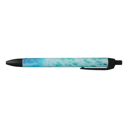 Blue Crush - Abstract Coastal Artwork  Zwarte Inkt Pen (Bodem)
