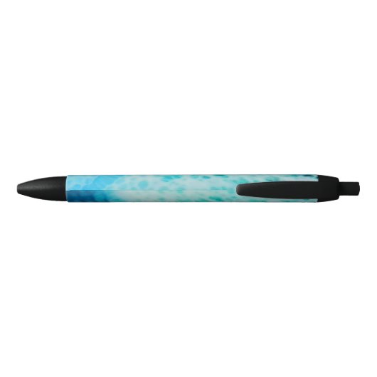 Blue Crush - Abstract Coastal Artwork  Zwarte Inkt Pen (Achterkant)