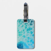 Blue Crush - Abstracte Kustkunst Bagagelabel (Achterkant verticaal)